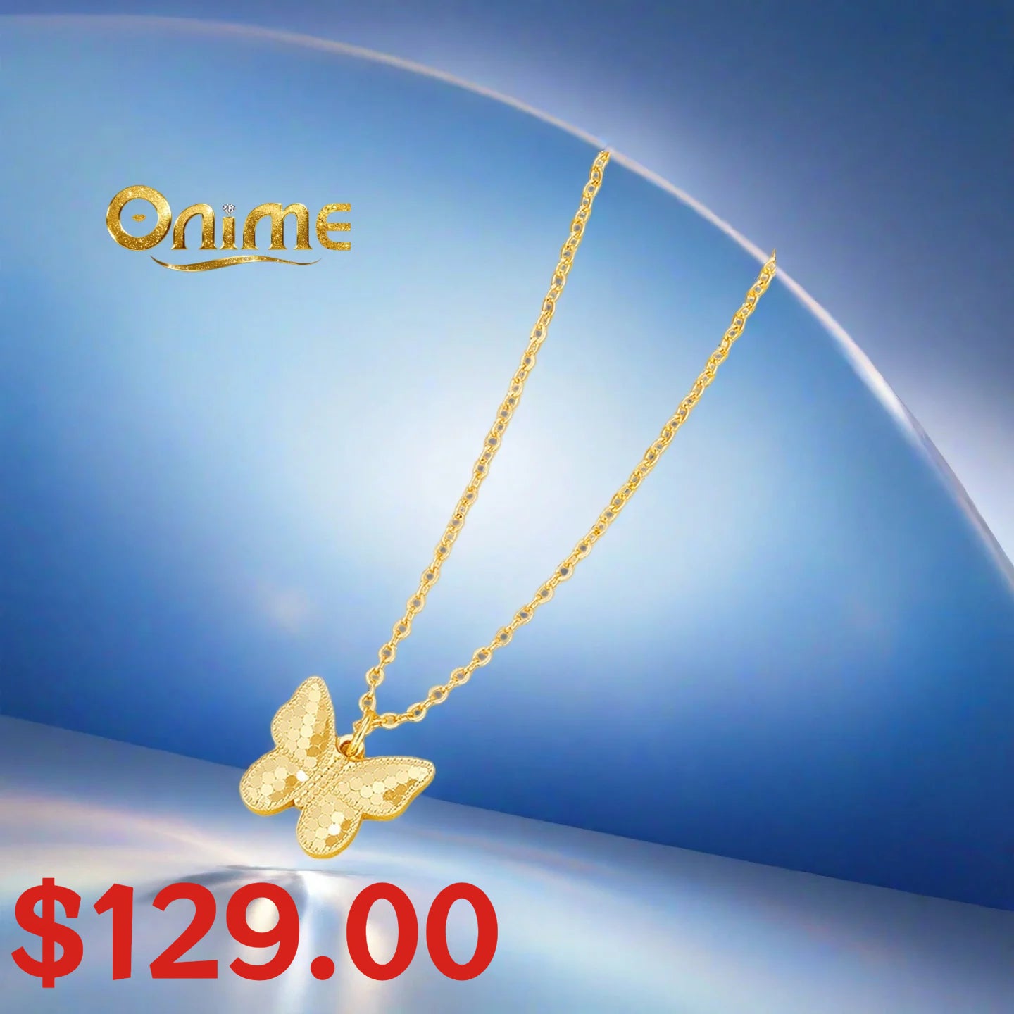 18K Butterfly Necklace