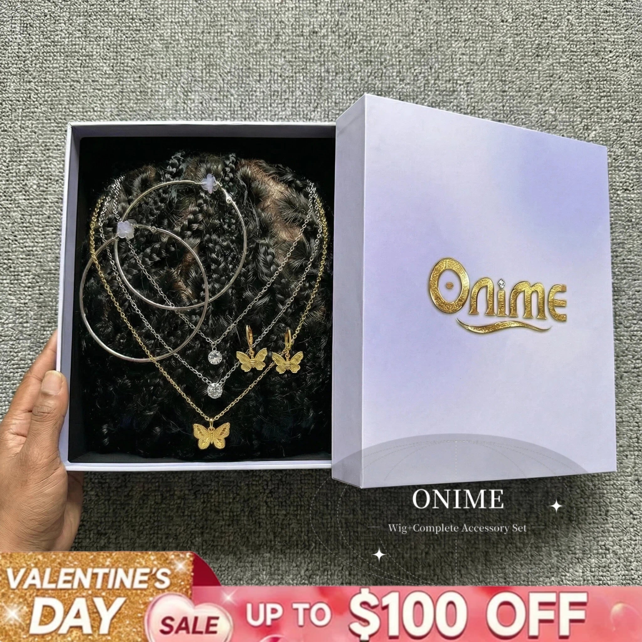 🔥( 15-Braids In Front )🔥Knotless Fulani Braids Deep Wave Glueless Ear-to-ear 13x4 Frontal HD Lace Wig Human HairFor Black Women - Onime Hair