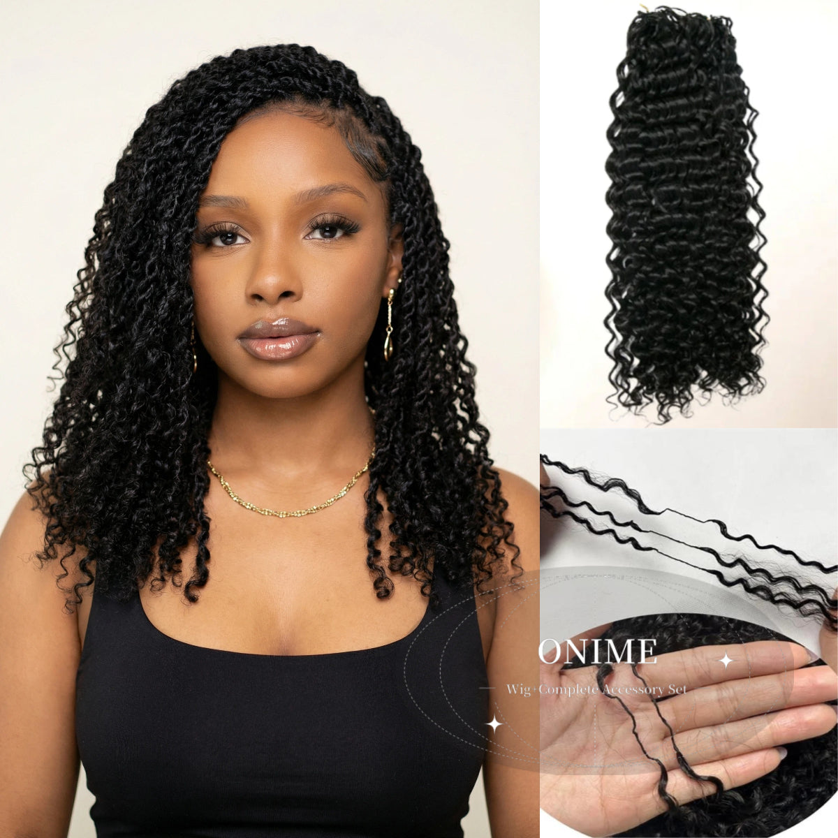 Water Wave Crochet Hair Extension 100% Human Crochet Extensions