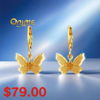 18K Butterfly Earrings