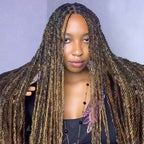 Onimehair™ #P4/30/27 Color Afro Kinky Bulk Human Hair For Braiding Dreadlock Hair