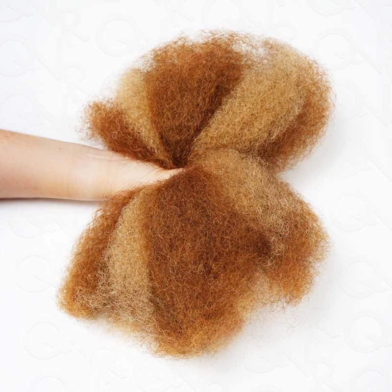 Onimehair™ Two Colors #P27/30 Afro Kinky Bulk Human Hair for Mini Twist Braiding Dreadlock