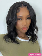 Onimehair™ 13x4 HD Lace Glueless Bob Wigs Wear Go Pre Cut Lace Human Hair Wigs