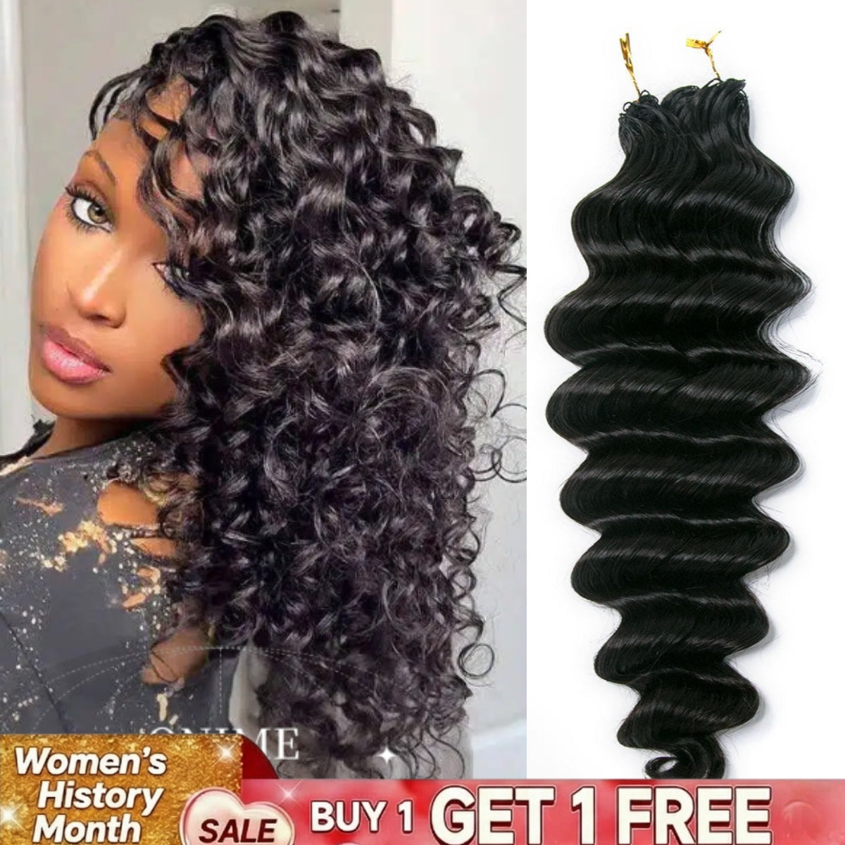 Loose Deep Wave Lightweight Crochet Human Hair - Onime Hair