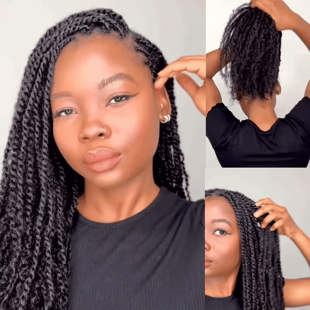 Onimehair™ Upgraded Afro Kinky Bulk Human Hair for Braiding & Mini Twists