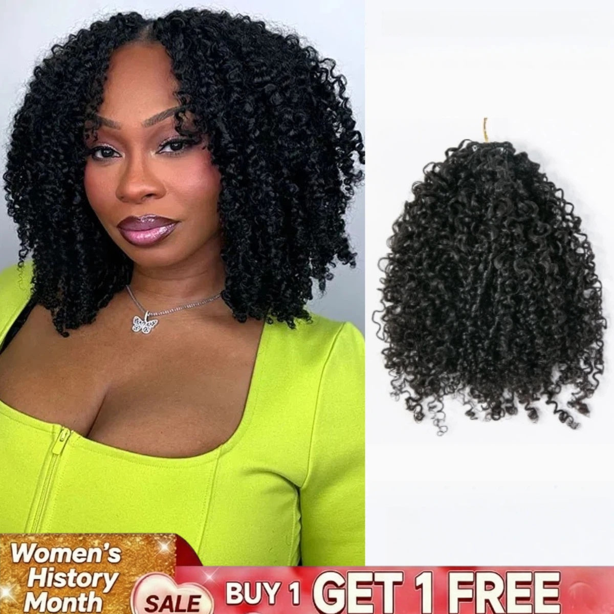 Kinky Curly Crochet Hair Extension  Human Hair Extensions - Onime Hair