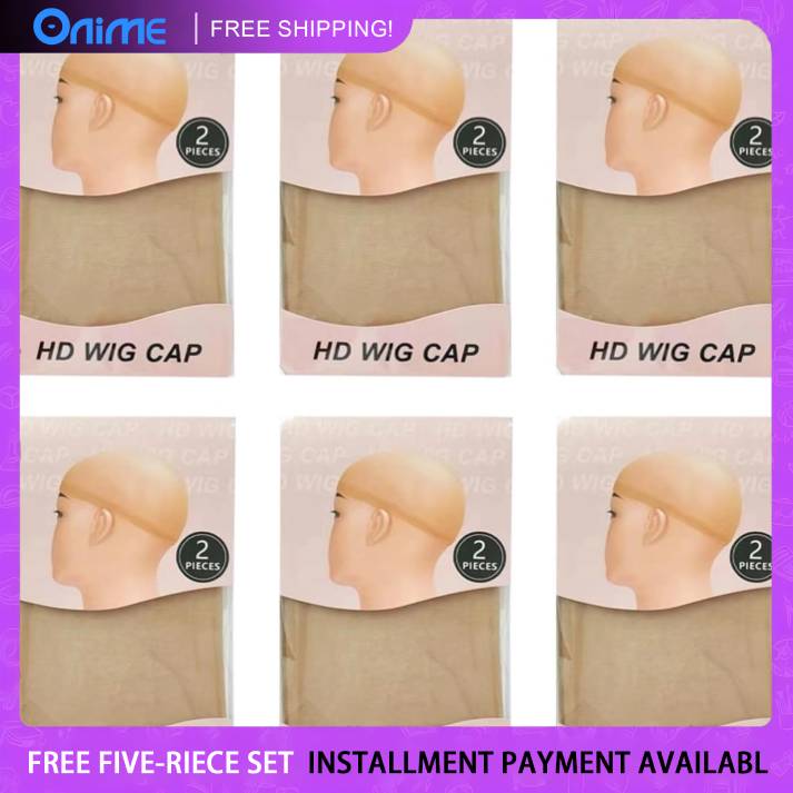 Onimehair™4 Pcs 2 Pcs HD Wig Cap for Lace Front Wig, Invisible Hd Wig Cap