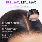 PreMax Wigs silky blunt cut bob 13x4 frontal lace human hair short wig with natural hairline and glueless design