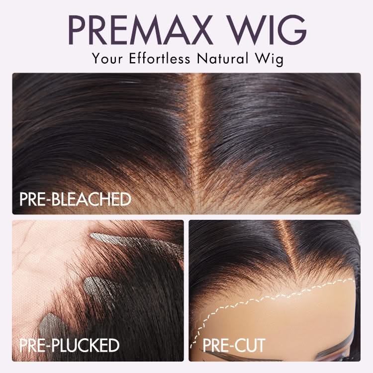 PreMax Wigs silky blunt cut bob 13x4 frontal lace wig with natural hairline, glueless human hair short wig, pre-cut lace, brand mysite
