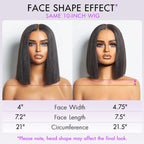 Onimehair™My GO-TO BOB™ - Glueless 5x5 Closure HD Lace Silky Straight Human Hair Wig