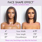 Onimehair™PreMax Wigs - Nature Max Onimehair / Silky Bob Ear-to-Ear Glueless 13x4 Frontal HD Lace Short Bob Wig