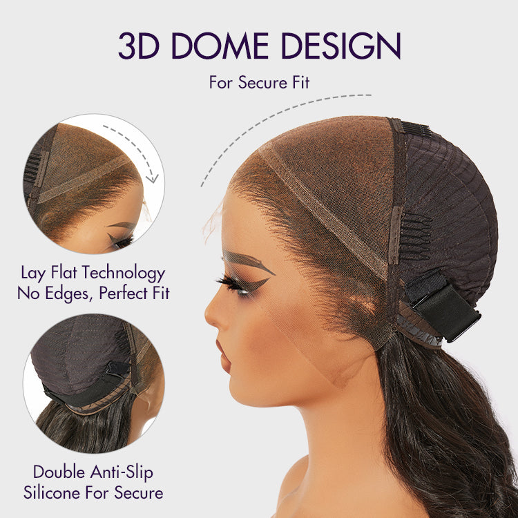 Onimehair™PreMax Wigs - Nature Max Onimehair / Silky Bob Ear-to-Ear Glueless 13x4 Frontal HD Lace Short Bob Wig