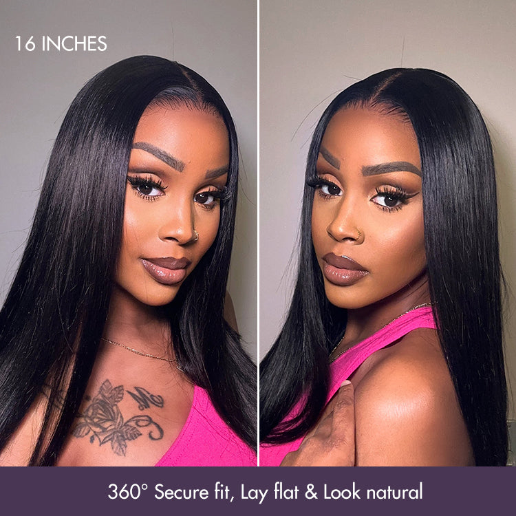 Onimehair™PreMax Wigs - Super Natural Hairline Silky Blunt Cut Bob Glueless 5x5 Closure Lace Wig