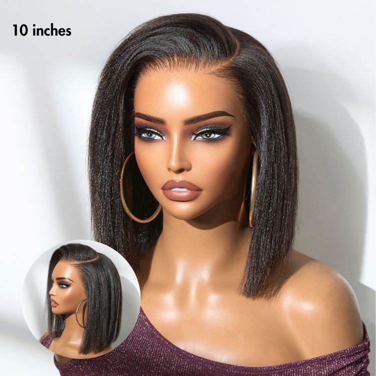 Onimehair™PreMax Wigs - Nature Max Onimehair / Silky Bob Ear-to-Ear Glueless 13x4 Frontal HD Lace Short Bob Wig