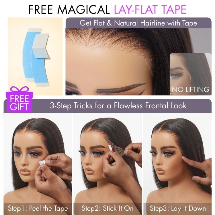 Water Wave Glueless Flexi-Fit Drawstring 13x4 Frontal Lace Fluffy Curly Wig Pre-Cut Lace