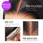 Onimehair™PreMax Wigs - Super Natural Hairline Silky Blunt Cut Bob Glueless 5x5 Closure Lace Wig