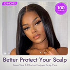 Onimehair™My GO-TO BOB™ - Glueless 5x5 Closure HD Lace Silky Straight Human Hair Wig
