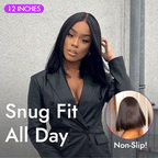 Onimehair™My GO-TO BOB™ - Glueless 5x5 Closure HD Lace Silky Straight Human Hair Wig