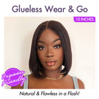 Onimehair™My GO-TO BOB™ - Glueless 5x5 Closure HD Lace Silky Straight Human Hair Wig
