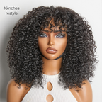 Beginner Friendly 220% Density Glueless 5x5 Closure Pre-Cut Lace Afro Curly Wig Flexi-Fit Drawstring Cap