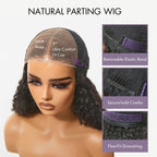 Beginner Friendly 220% Density Glueless 5x5 Closure Pre-Cut Lace Afro Curly Wig Flexi-Fit Drawstring Cap