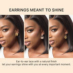 Onimehair™ Silky Blunt Cut Bob Glueless Ear-to-ear 13x4 HD Lace Front Wig Pre-Cut Lace Flexi-Fit Drawstring Cap