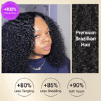 Beginner Friendly 220% Density Glueless 5x5 Closure Pre-Cut Lace Afro Curly Wig Flexi-Fit Drawstring Cap