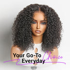 Beginner Friendly 220% Density Glueless 5x5 Closure Pre-Cut Lace Afro Curly Wig Flexi-Fit Drawstring Cap