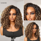 Ready to Go Water Wave Short Curly Bob Wig Glueless Minimalist HD Lace Wig Pre-Cut Lace