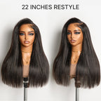 All-Day Comfort™ Wig 180% Density Bone Straight with Baby Hair PartingMax Glueless 5x5 Closure HD Lace Wig Pre-Cut Lace