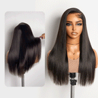 All-Day Comfort™ Wig 180% Density Bone Straight with Baby Hair PartingMax Glueless 5x5 Closure HD Lace Wig Pre-Cut Lace