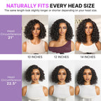 Ready to Go Water Wave Short Curly Bob Wig Glueless Minimalist HD Lace Wig Pre-Cut Lace