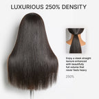 All-Day Comfort™ Wig 180% Density Bone Straight with Baby Hair PartingMax Glueless 5x5 Closure HD Lace Wig Pre-Cut Lace