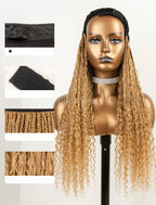 Crochet Boho Box Braids Baseball Cap Hat Wig Bohemian with Human Hair Curly Ends Braided Hair Extensions