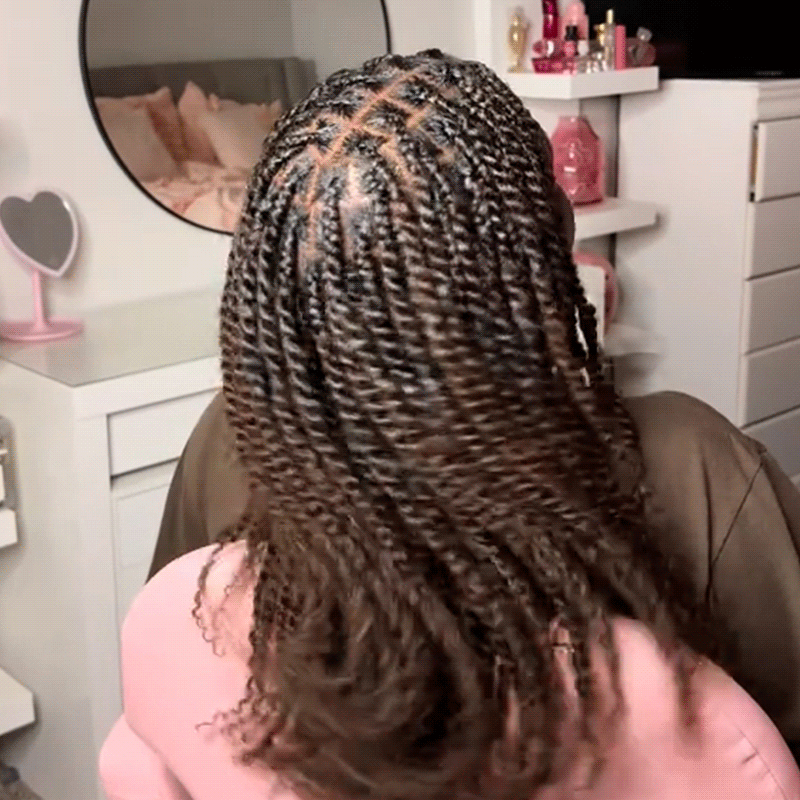 Onimehair™ 3 In 1 Afro Kinky Bulk Three Colors #32/16/613 Human Hair For Braiding Dreadlock Hair