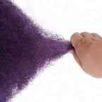 Onimehair™ Mix #1B/Purple Color Afro Kinky Bulk Human Hair For Braiding Dreadlock Hair