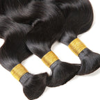 Body Wave Bulk Human Hair For Braiding & Boho Braids