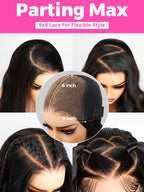Onimehair™ Pre-cut 13x4 Lace M-cap Wear Go Glueless Mini Knots onimehair Bob Curly Hair HD Lace Front Wig Pre-plucked