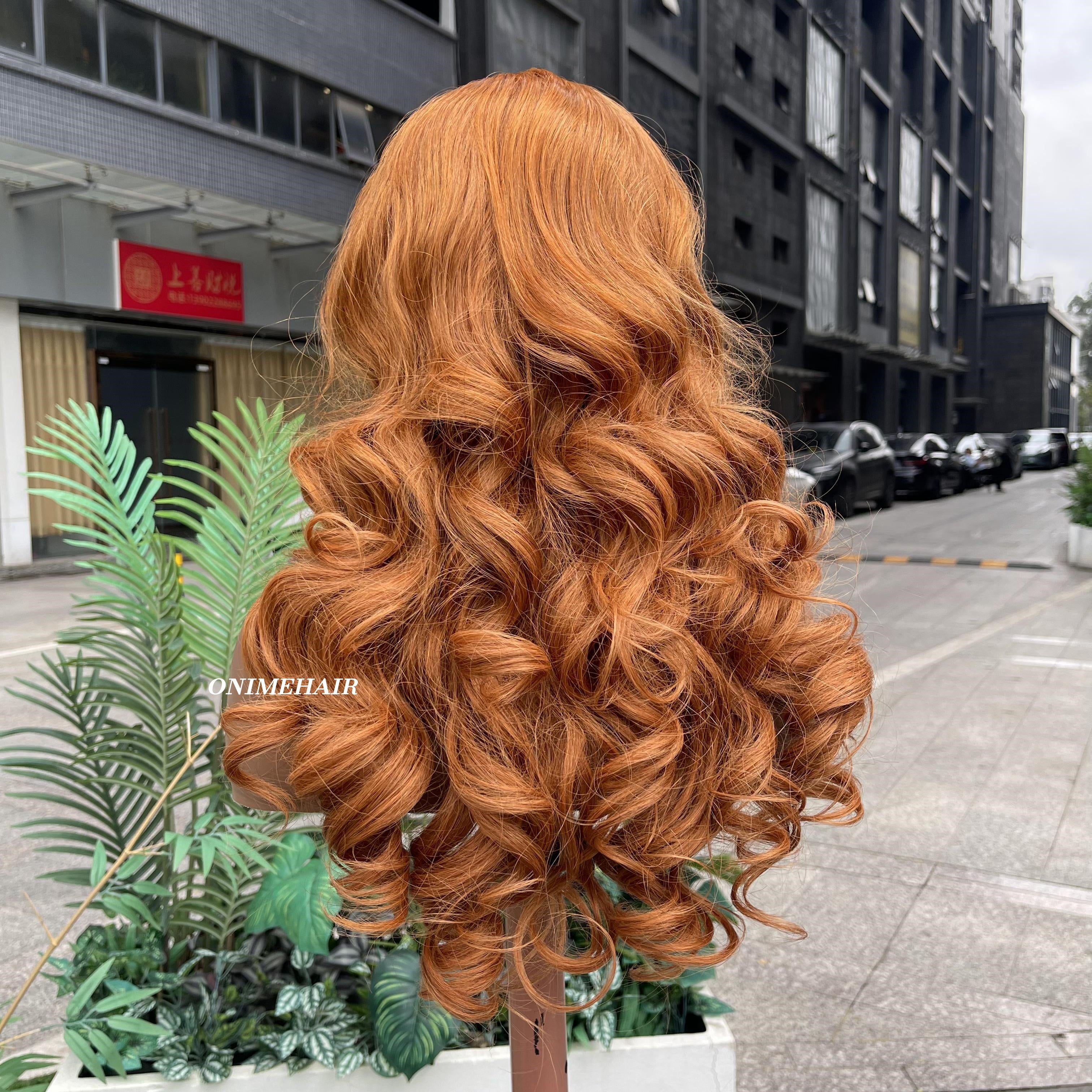 #30 Rose Wavy Frontal Transparent 13X4  Lace - Onime Hair
