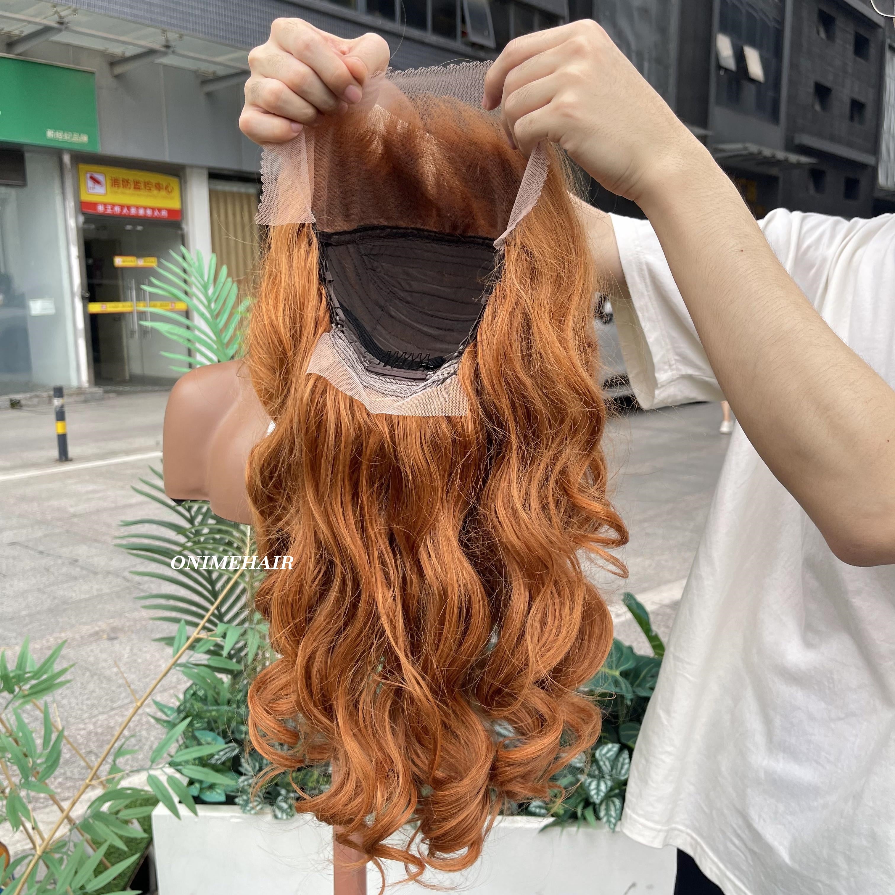 #30 Rose Wavy Frontal Transparent 13X4  Lace - Onime Hair