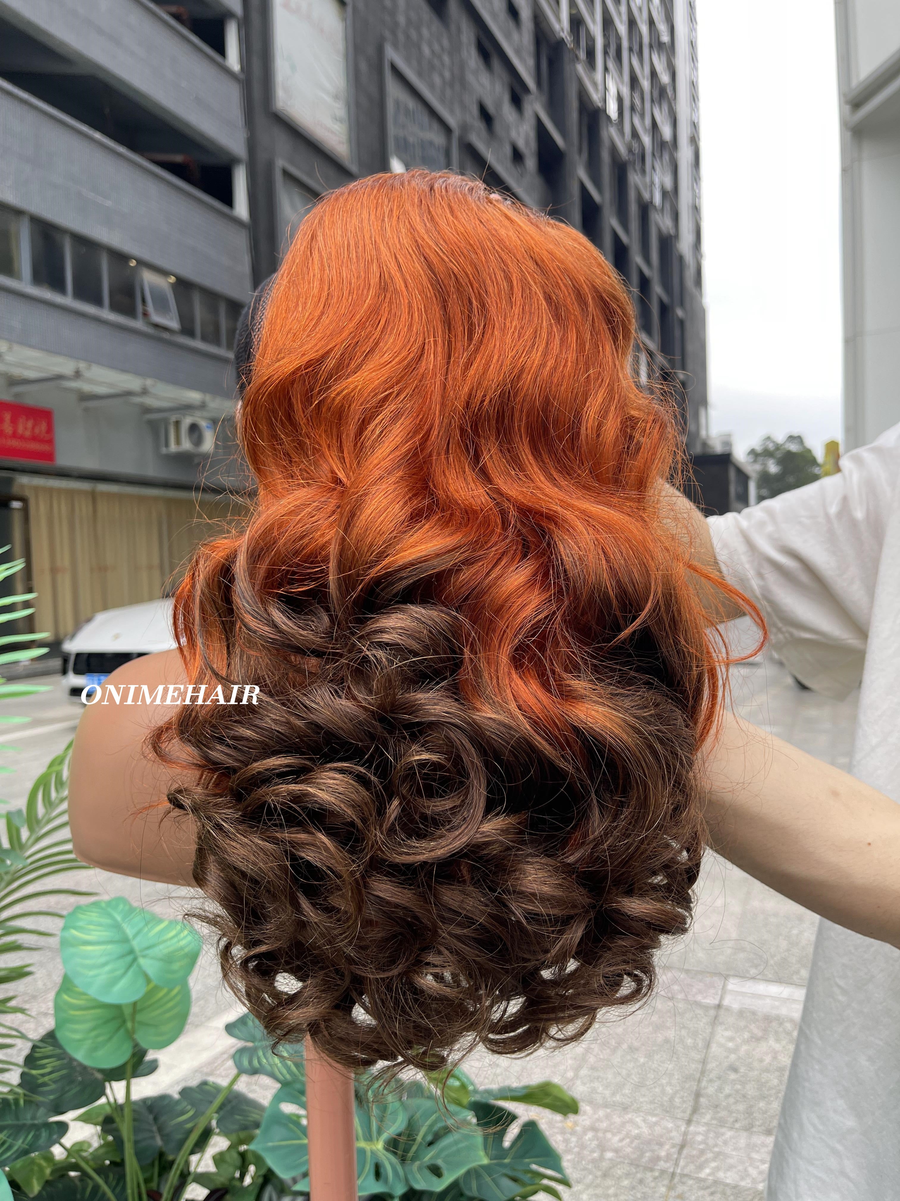 #350/4 Rose Wavy Frontal Transparent 13X4  Lace - Onime Hair