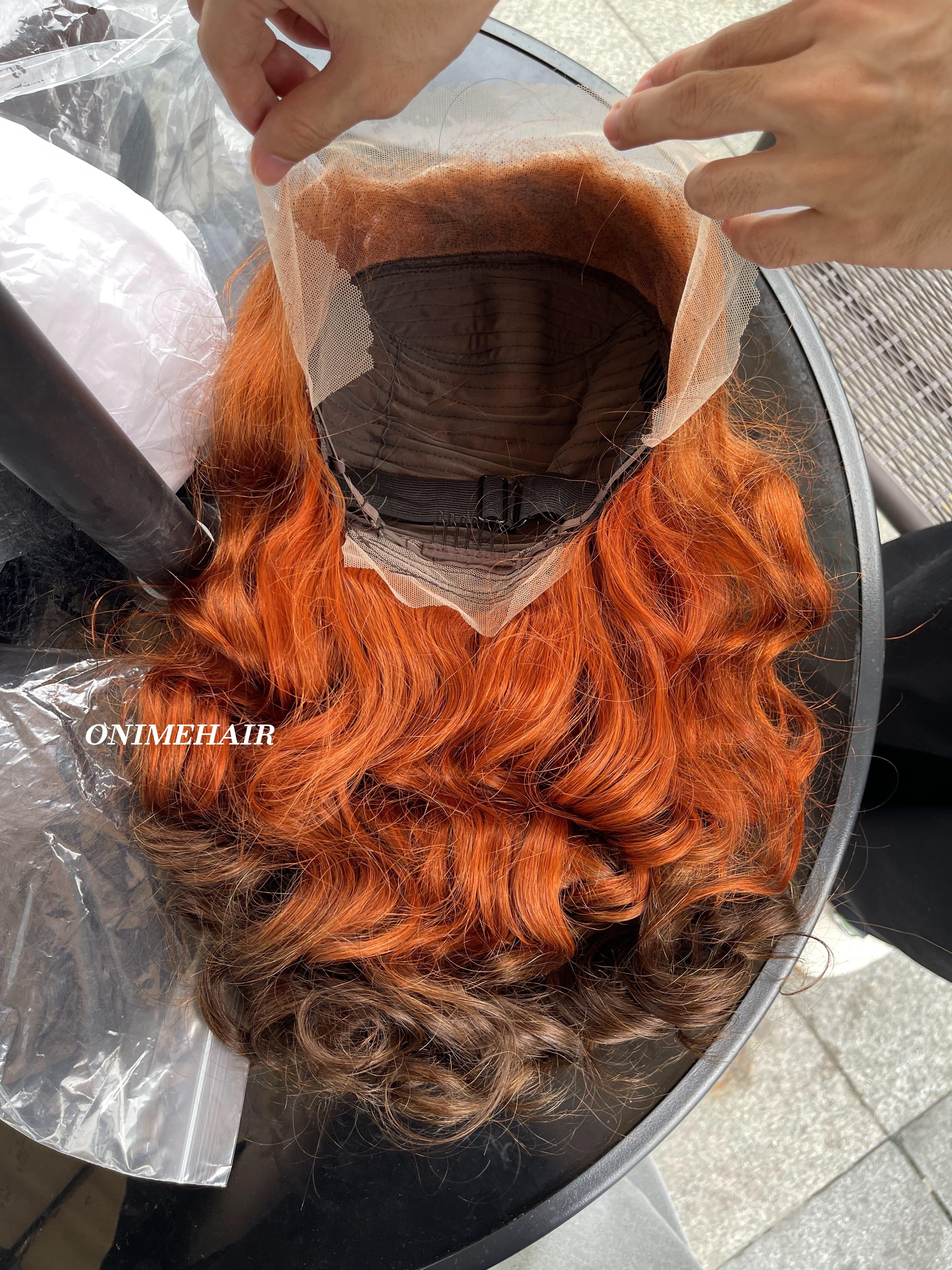 #350/4 Egg Curly Frontal Transparent 13X4  Lace - Onime Hair