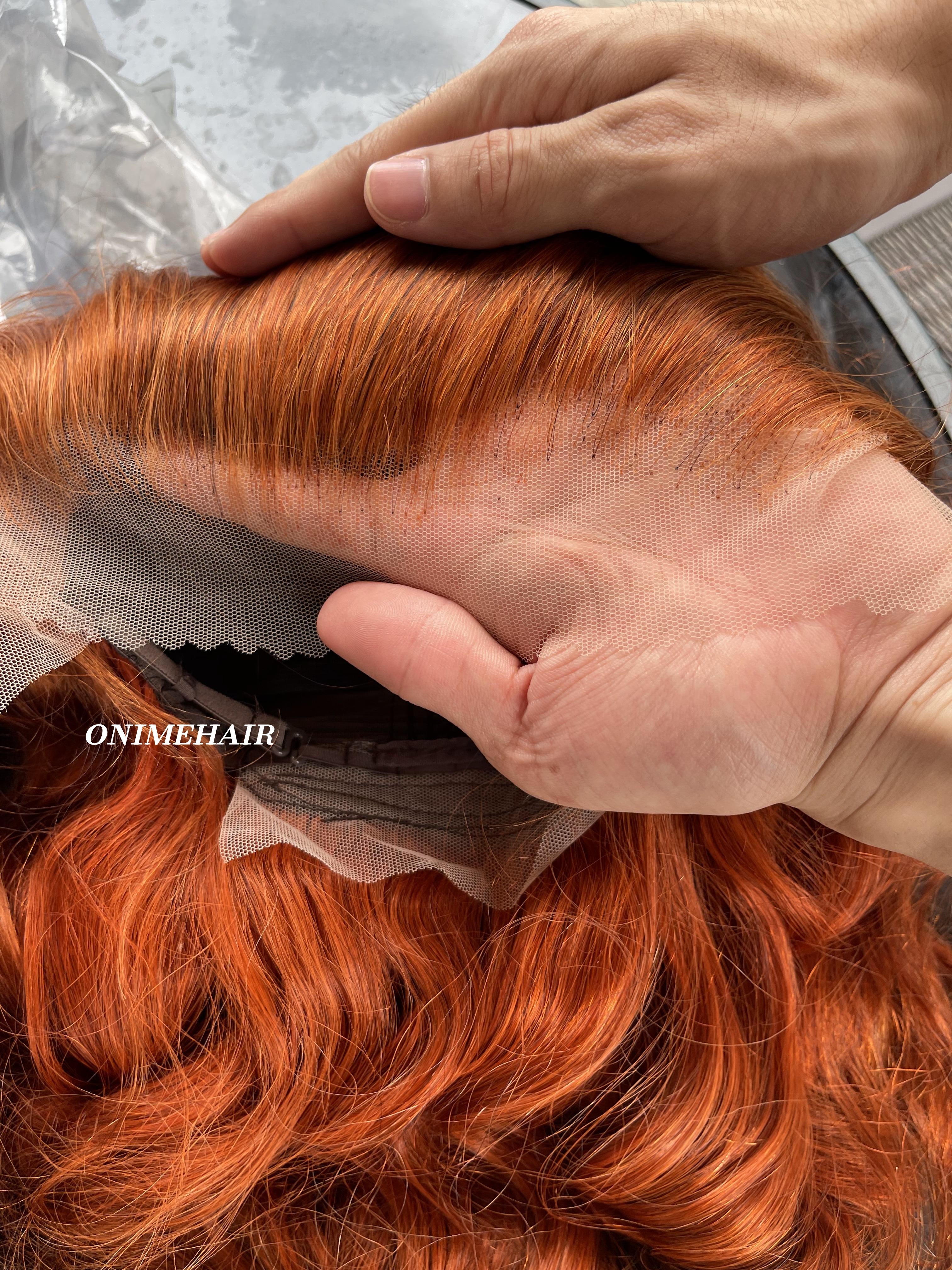 #350/4 Egg Curly Frontal Transparent 13X4  Lace - Onime Hair