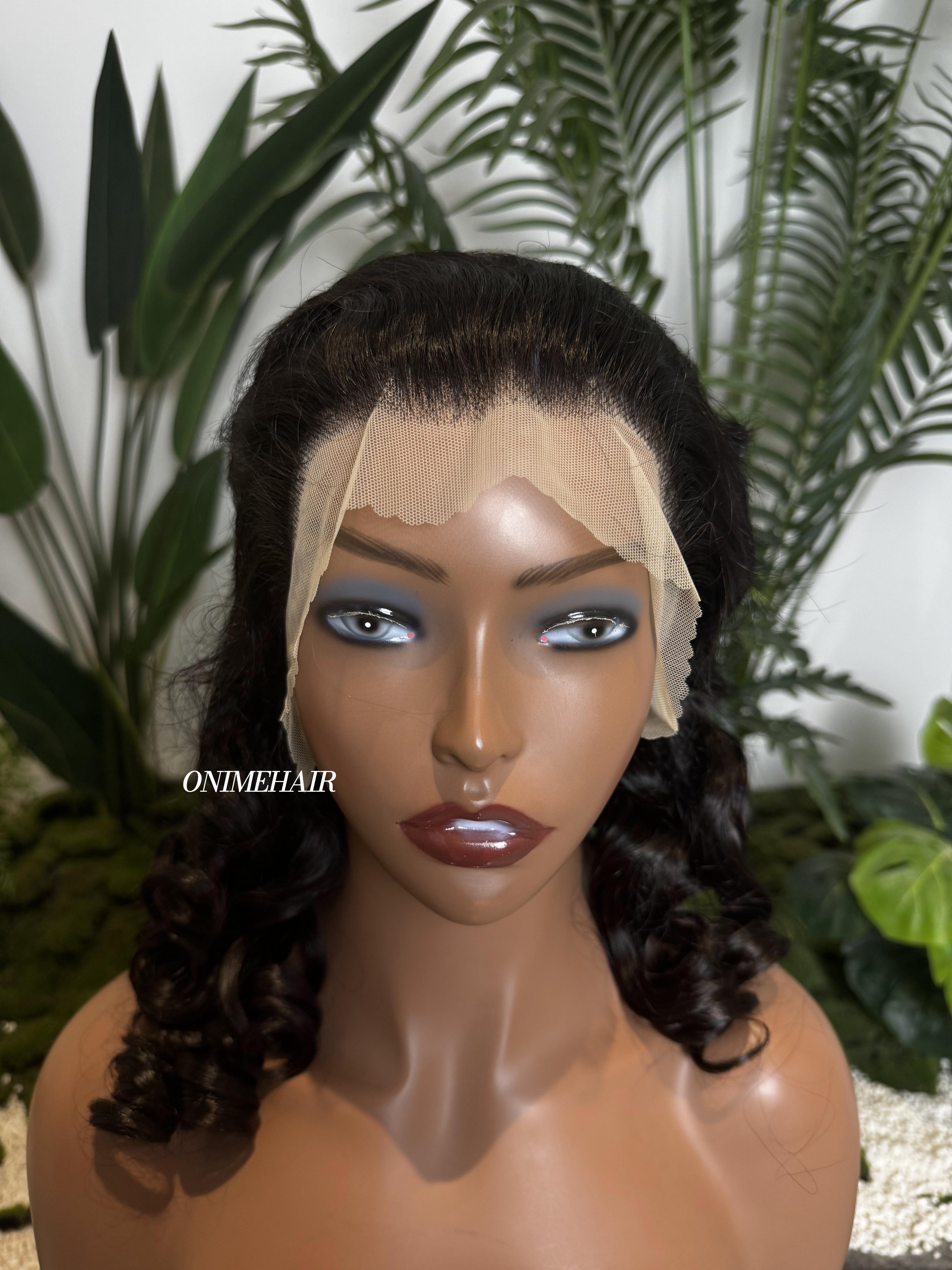 #1B Egg Roll Frontal Transparent 13X4  Lace - Onime Hair