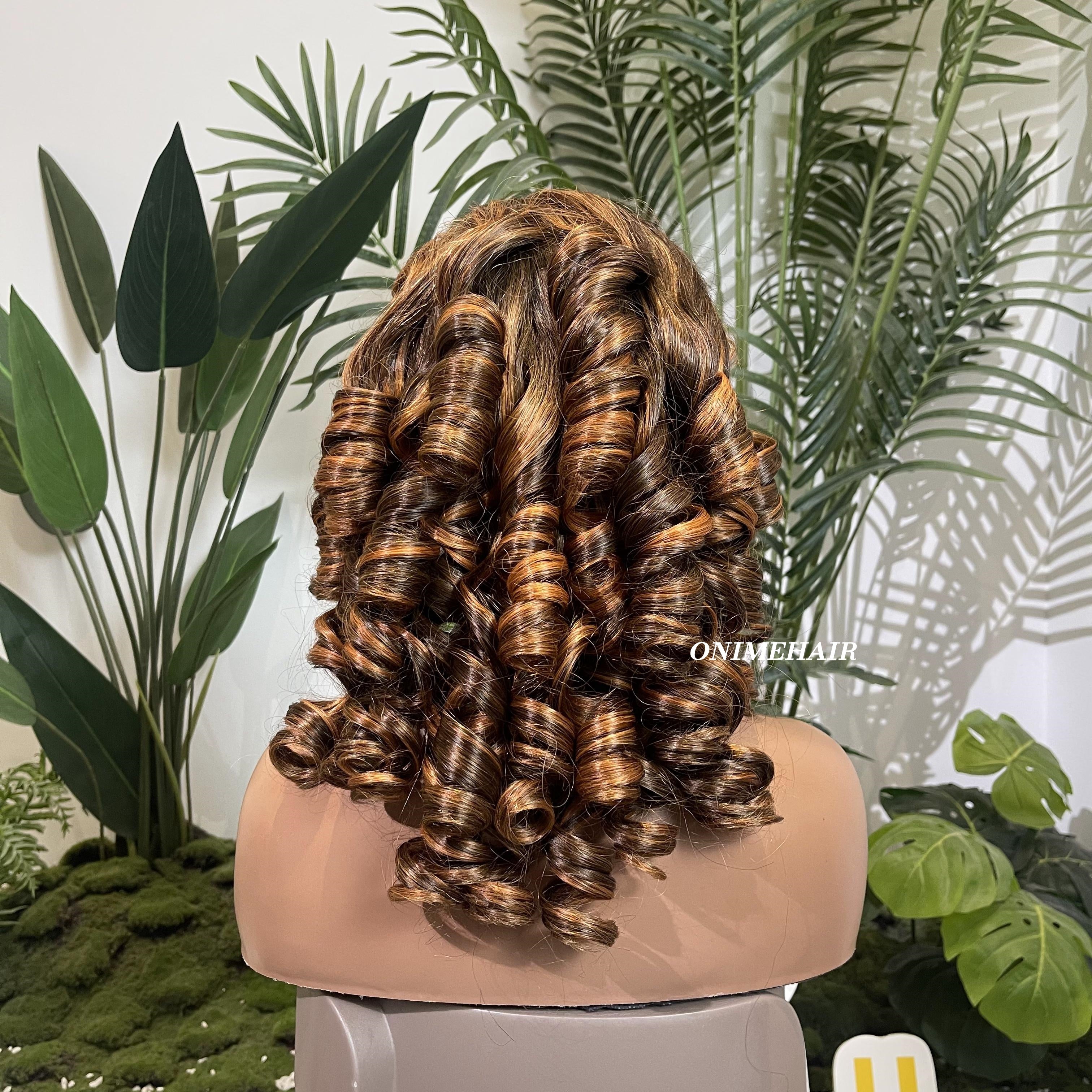 #4/30 Egg Curly Frontal Transparent 13X4 - Onime Hair
