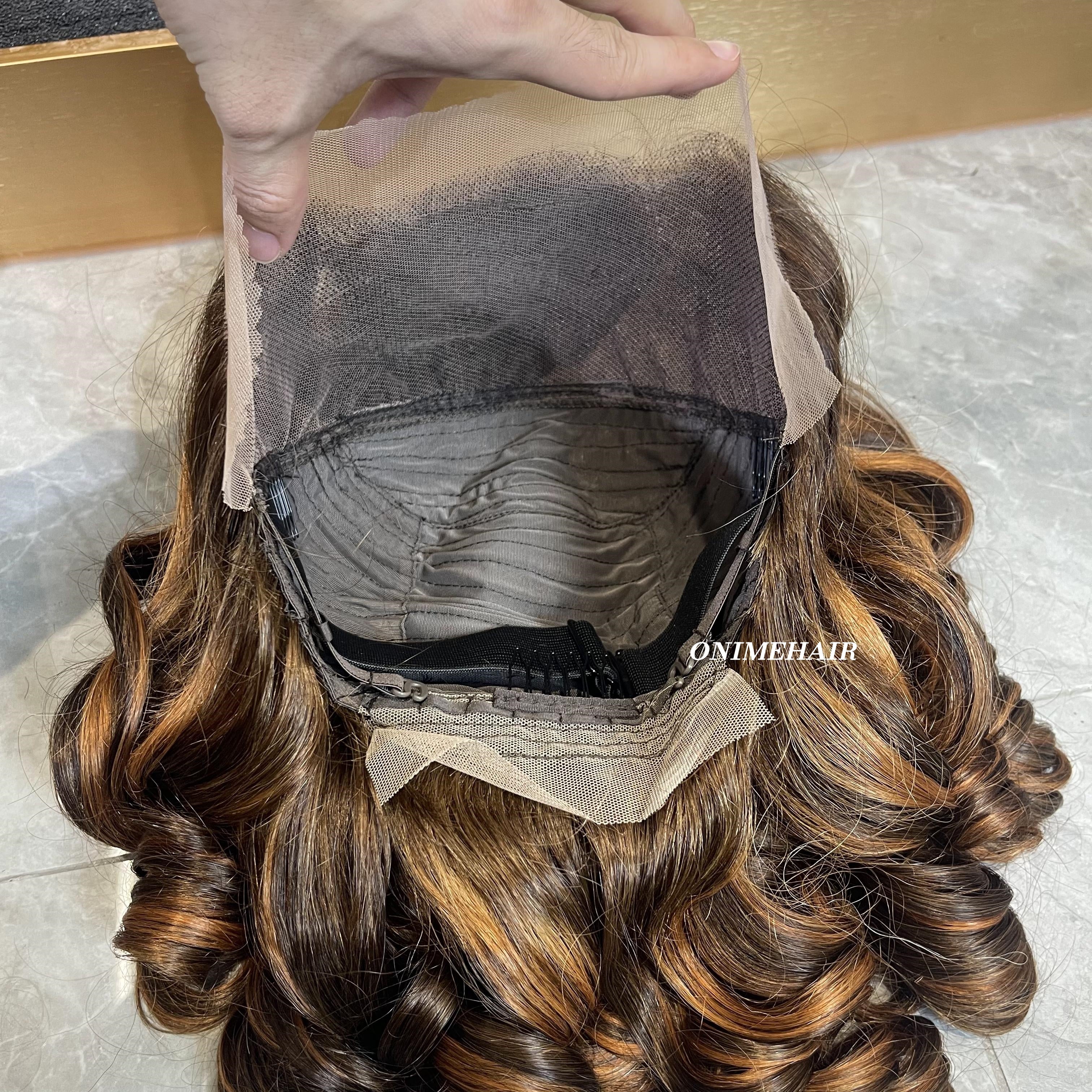 #4/30 Egg Curly Frontal Transparent 13X4 - Onime Hair