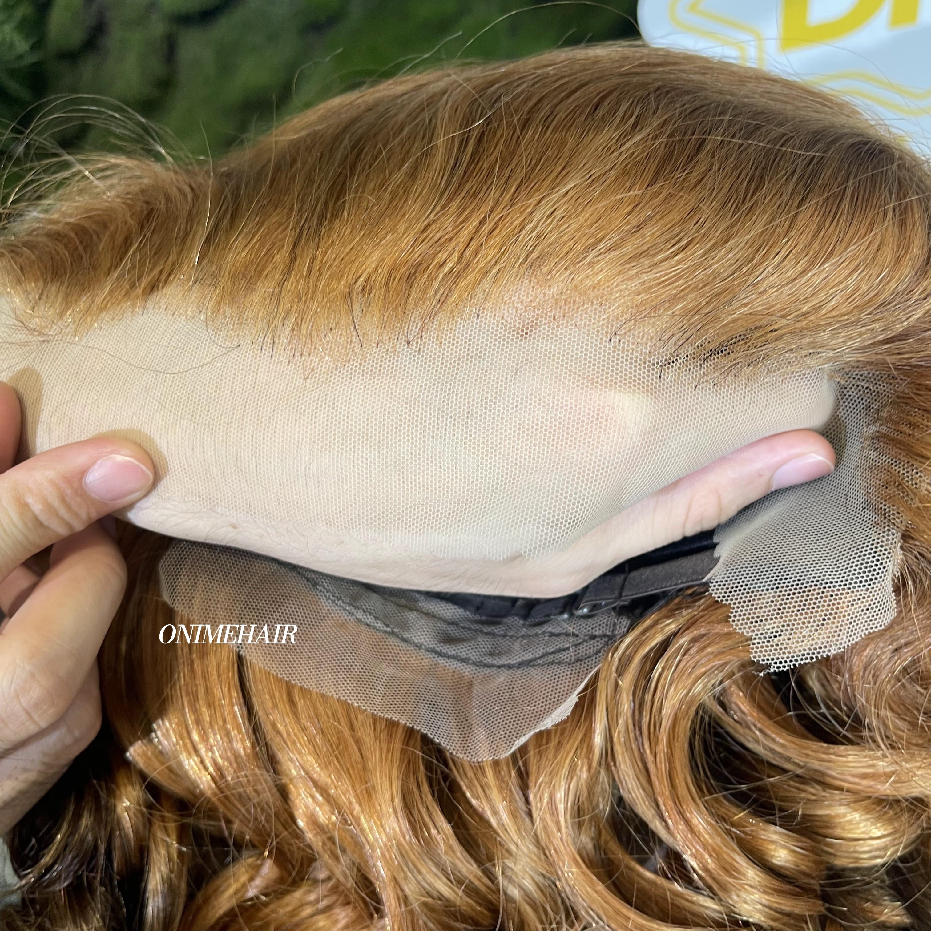 #30/4 Egg Curly Frontal Transparent 13X4  Lace - Onime Hair