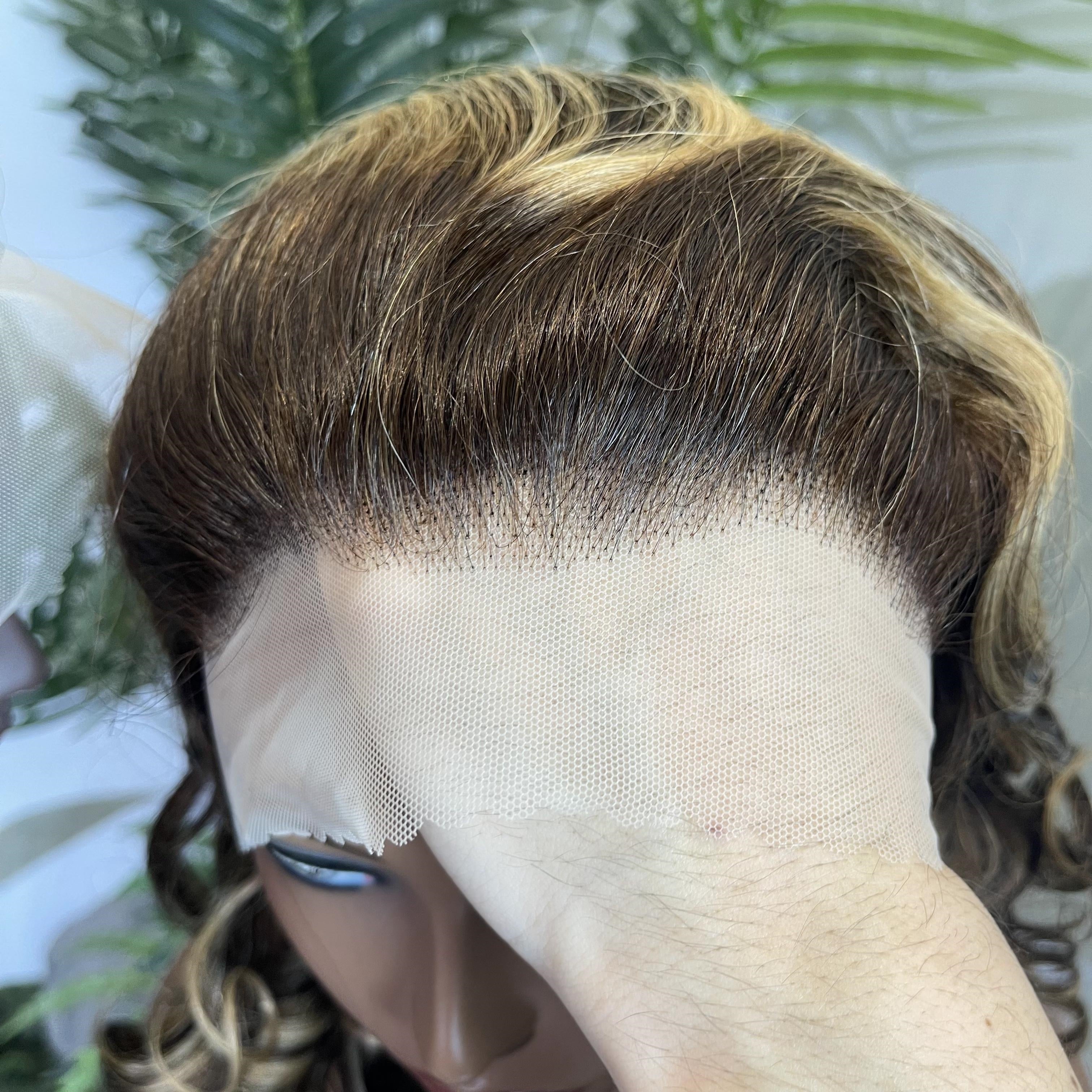 #4/27 Rose Wavy Frontal Transparent 13X4  Lace - Onime Hair