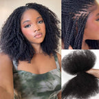 Onimehair™ Upgraded Afro Kinky Bulk Human Hair for Braiding & Mini Twists