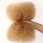 Onimehair™ Honey Blonde Color Afro kinky Bulk Hair Extensions For Braiding Dreadlock Human Hair